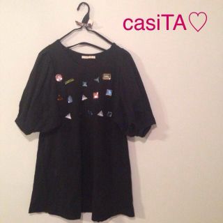 カシータ(casiTA)のcasiTA♡きらきら宝石ワンピ♡(ミニワンピース)