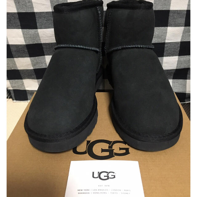 まる様専用【新品】UGGクラシックミニ Ⅱ ブーツ（ブラック:約23㎝）-