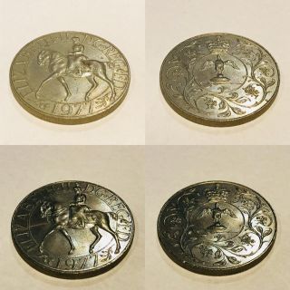 エラーコイン エリザベス二世 在位25周年 記念コイン 1977年 コイン