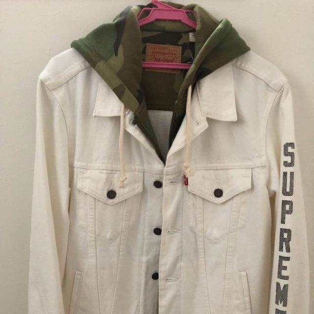 supreme×Levi's Fleece Hood TruckerjacketGジャン/デニムジャケット