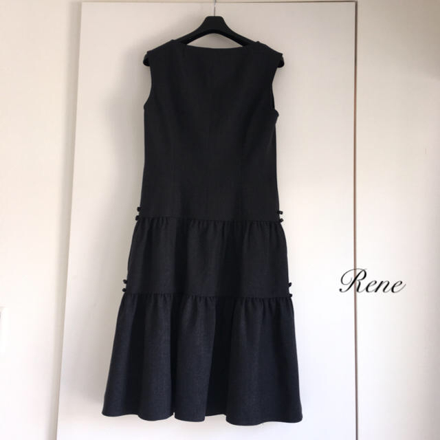 René(ルネ)のひまり様ご専用です❗️美品♡Rene  ルネ ワンピース おリボン/ フォクシー レディースのワンピース(ひざ丈ワンピース)の商品写真