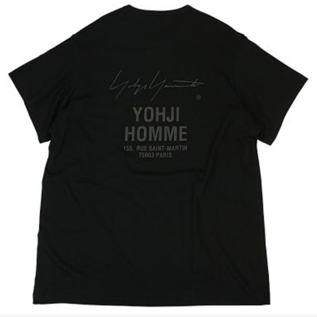 YOHJI YAMAMOTO POUR HOMME 17SSプリントTシャツ