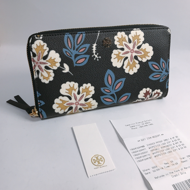 TORY BURCH 　トリーバーチ　フローラル柄　　長財布　新品/TB1225cm素材