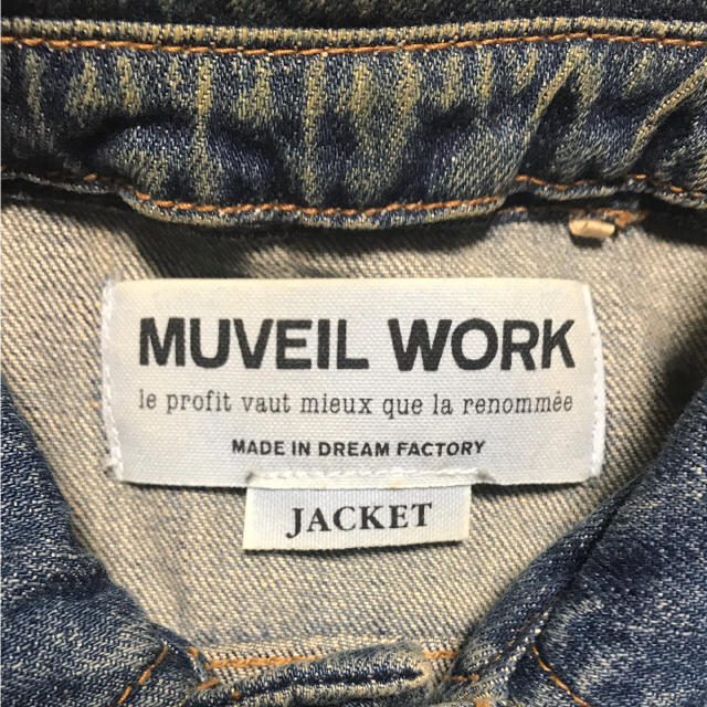 MUVEIL WORK(ミュベールワーク)のMUVEIL WORK デニムジャケット レディースのジャケット/アウター(Gジャン/デニムジャケット)の商品写真