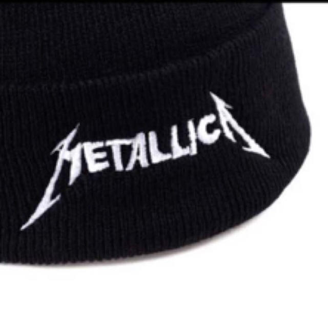 新品 メタリカ  METALLICA ニット キャップ 帽子 ビーニー メンズの帽子(ニット帽/ビーニー)の商品写真