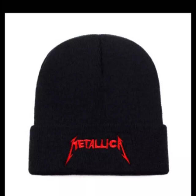 新品 メタリカ  METALLICA ニット キャップ 帽子 ビーニー メンズの帽子(ニット帽/ビーニー)の商品写真