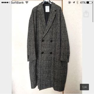 MISTERGENTLEMAN 17aw グレンチェック チェスターコート(トレンチコート)