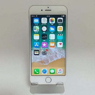 アイフォーン(iPhone)のジャンクiphone6 128GB ドコモ　シルバー(スマートフォン本体)