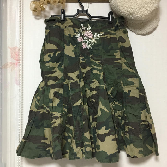 A-27)カモフラージュスカート(L)by deep losangels  レディースのスカート(ひざ丈スカート)の商品写真