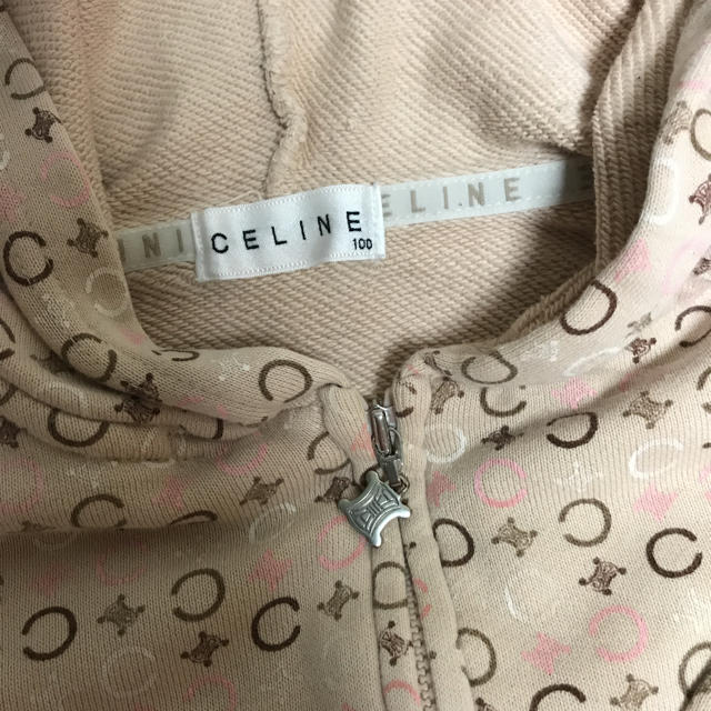 celine(セリーヌ)のセリーヌ パーカー 100サイズ キッズ/ベビー/マタニティのキッズ服女の子用(90cm~)(ジャケット/上着)の商品写真