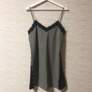 ザラ(ZARA)のZARA チェックキャミワンピ(ミニワンピース)