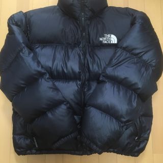 ザノースフェイス(THE NORTH FACE)の美品。ノースフェイスヌプシ。黒。ラージ(ダウンジャケット)