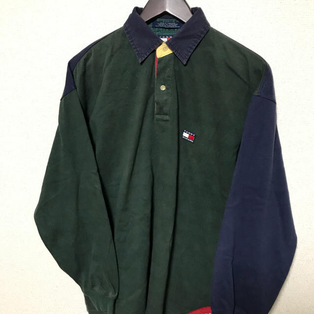 TOMMY HILFIGER(トミーヒルフィガー)の90s tommy hilfiger セーリングギア ラガーシャツ メンズのトップス(Tシャツ/カットソー(七分/長袖))の商品写真