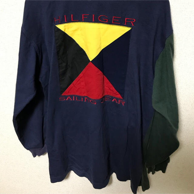 TOMMY HILFIGER(トミーヒルフィガー)の90s tommy hilfiger セーリングギア ラガーシャツ メンズのトップス(Tシャツ/カットソー(七分/長袖))の商品写真