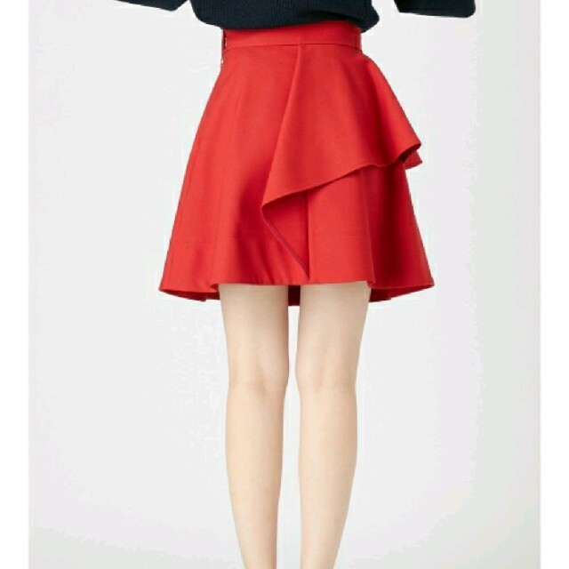 MERCURYDUO(マーキュリーデュオ)のマーキュリーデュオ ダブルクロスアシメラッフル スカート   レディースのスカート(ミニスカート)の商品写真