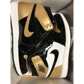 ナイキ(NIKE)のJordan 1 Retro High NRG Patent Gold Toe(スニーカー)