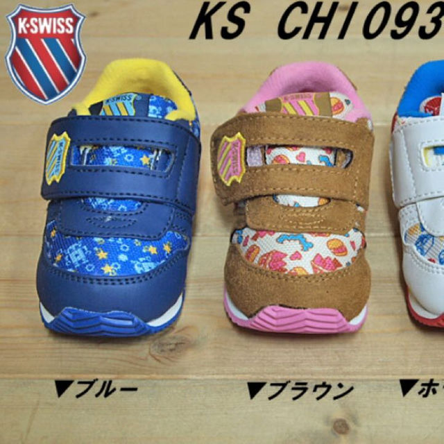 K-SWISS(ケースイス)の専用出品！新品☆11.5㎝~12㎝ ブルー K-swiss ベビースニーカー キッズ/ベビー/マタニティのキッズ/ベビー/マタニティ その他(その他)の商品写真