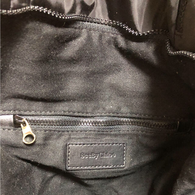 SEE BY CHLOE(シーバイクロエ)の黒 バッグ レディースのバッグ(トートバッグ)の商品写真