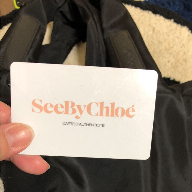 SEE BY CHLOE(シーバイクロエ)の黒 バッグ レディースのバッグ(トートバッグ)の商品写真