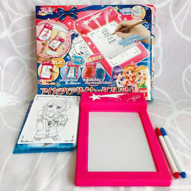 アイカツ!(アイカツ)の中古／アイカツ デザイナータブレット 絵 漫画 子供用 キッズ ぬりえ キッズ/ベビー/マタニティのおもちゃ(知育玩具)の商品写真