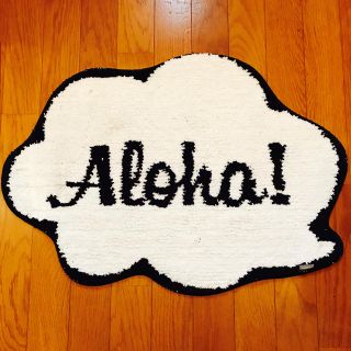 フランフラン(Francfranc)の新品＊フランフラン＊吹き出し＊Aloha＊アロハ＊マット(玄関マット)