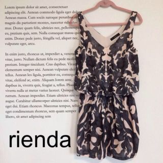 リエンダ(rienda)のrienda ダマスク柄ワンピ(ミニワンピース)