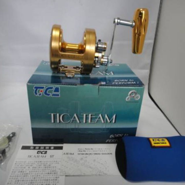 マグロ!相模湾!軽量両軸TICA TEAM(ティカ)ST16 ゴールド新品