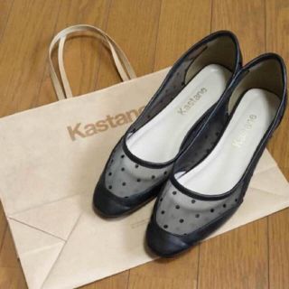 カスタネ(Kastane)の新品同様！美品！kastane  ドットチュールパンプス(ハイヒール/パンプス)