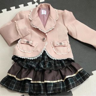 卒園、入学 axes femme KIDS女の子用スーツ