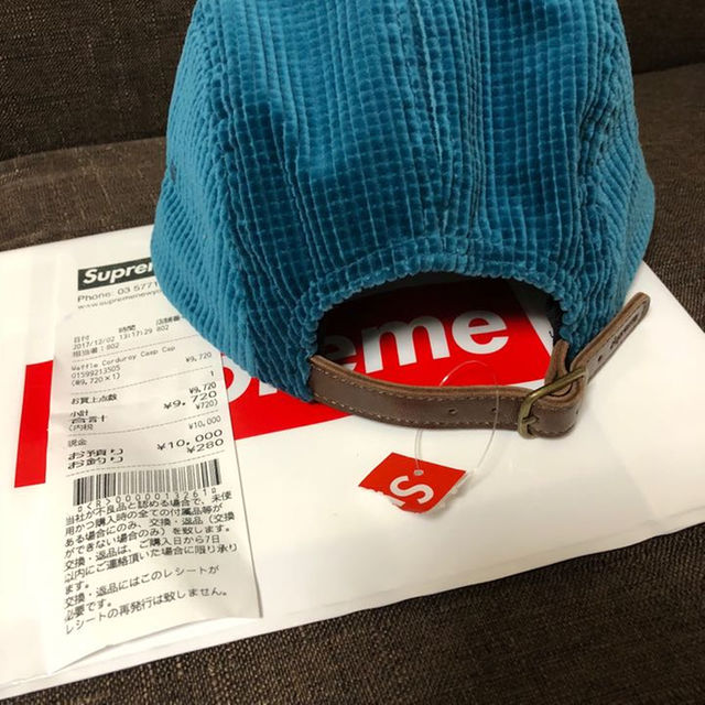 【定価販売】Supreme Waffle Corduroy Camp Cap