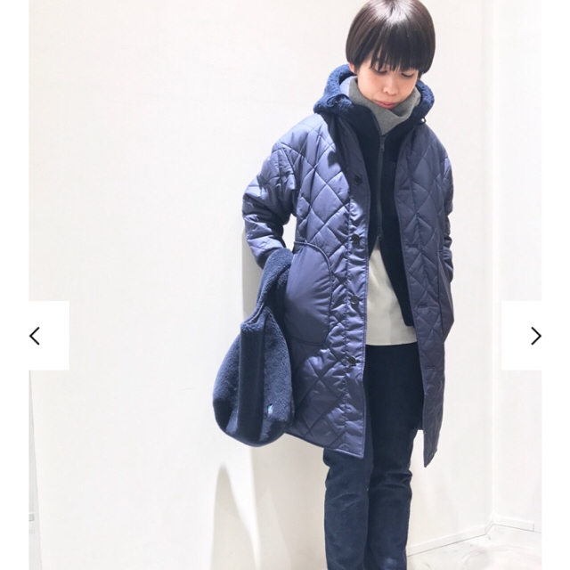 HELLY HANSEN - ヘリーハンセン フーサキルテッドコート ネイビーの