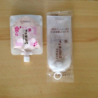 どろ豆乳石鹸 どろあわわ桜 1個 送料込1880円 2個3580円可 ネット付(その他)