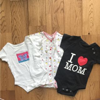 ベビーギャップ(babyGAP)の半袖ロンパース 60〜70(ロンパース)