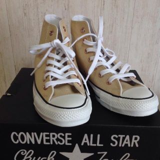 コンバース(CONVERSE)の【新品・未使用】コンバース ベージュ 24.5(スニーカー)