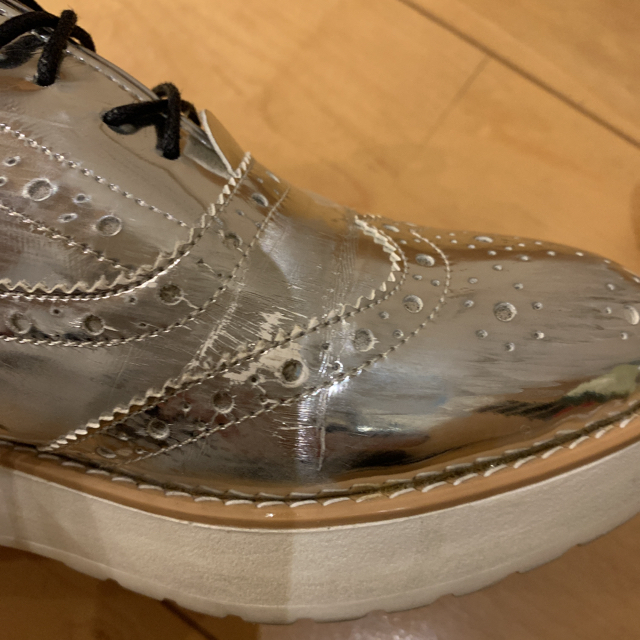 シルバー オックスフォード レディースの靴/シューズ(ローファー/革靴)の商品写真