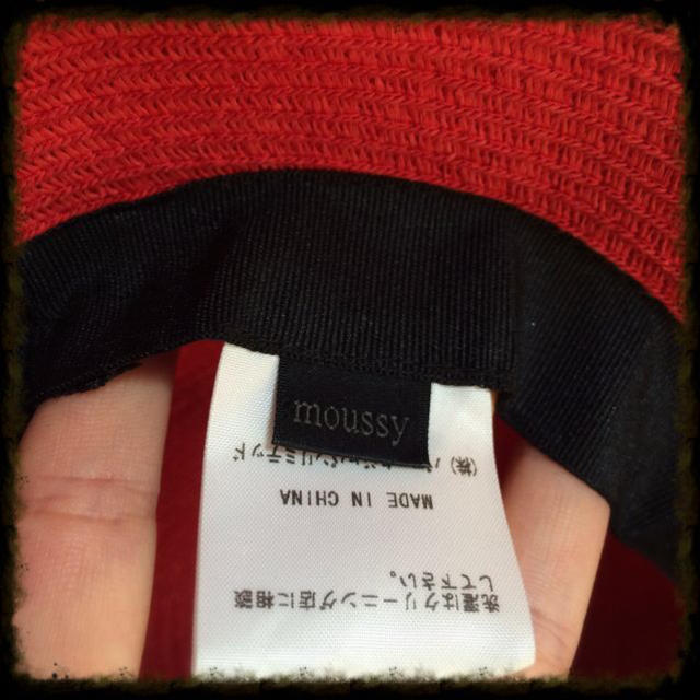 moussy(マウジー)の♡赤LOVEなmoussyハット♡ レディースの帽子(ハット)の商品写真