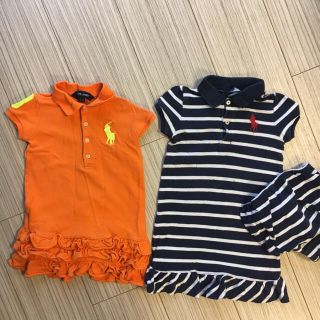 ポロラルフローレン(POLO RALPH LAUREN)の女の子ラルフローレンralphlaurenセット売りワンピペプラムニットカットソ(ワンピース)