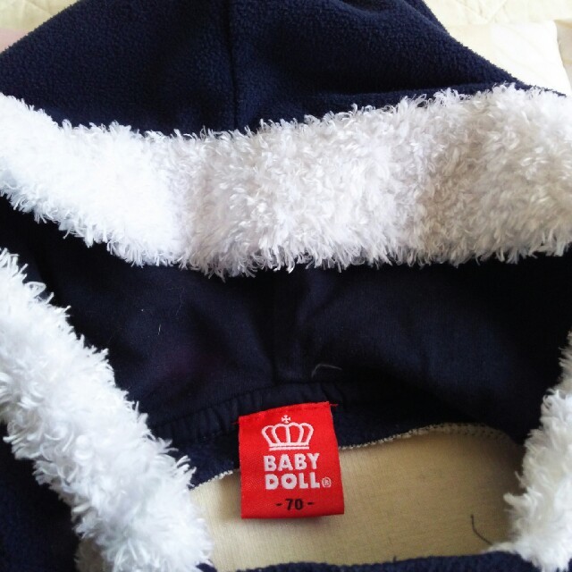 BABYDOLL(ベビードール)のベビードール 袖付きケープ キッズ/ベビー/マタニティのベビー服(~85cm)(その他)の商品写真