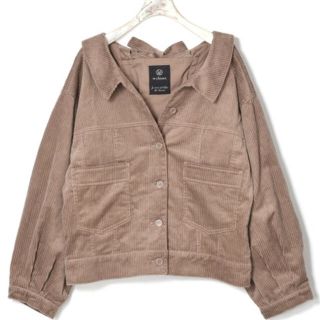 ダブルクローゼット(w closet)のwcloset 後ろレースアップコーデュロイGジャン(Gジャン/デニムジャケット)