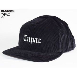 エクストララージ(XLARGE)のXLARGE 2PAC コラボ　キャップ　ブラック(キャップ)