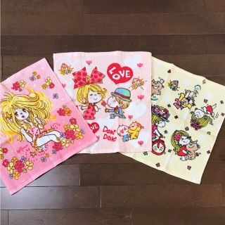 新品☆ 水森亜土 ハンドタオル セット ♪お値下げ中♪(ハンカチ)