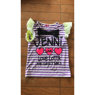 ジェニィ(JENNI)のディズニー大好き様専用  JENNI☆袖フリルTシャツ130(Tシャツ/カットソー)