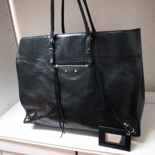 バレンシアガ(Balenciaga)の正規品♡美品♡バレンシアガ　ペーパー　黒　トートバッグ　ファースト　バッグ　財布(トートバッグ)