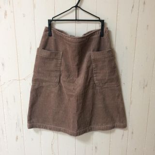 ダブルクローゼット(w closet)の台形コーデュロイスカート【再値下げ】(ひざ丈スカート)