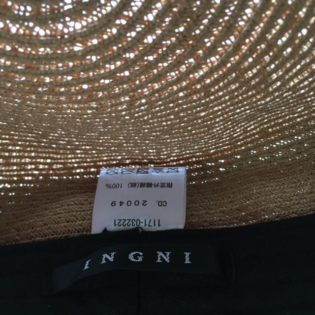 INGNI(イング)のこなな様専用  INGNI 麦わらハット 美品 レディースの帽子(麦わら帽子/ストローハット)の商品写真