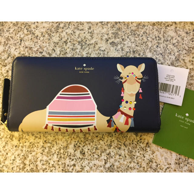 新品！ケイトスペード kate spade  長財布 財布 ラクダ らくだレディース