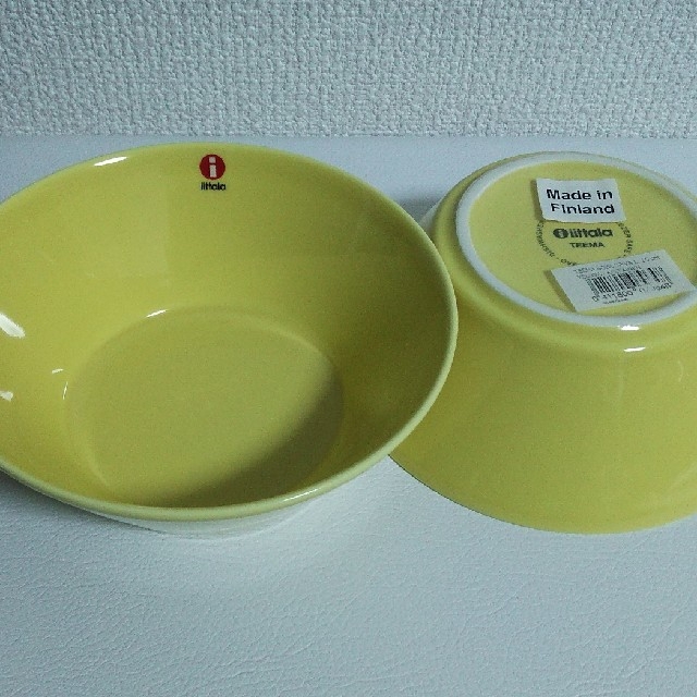 iittala(イッタラ)の新品 イッタラ ティーマ イエロー 15cm ボウル 2枚 インテリア/住まい/日用品のキッチン/食器(食器)の商品写真