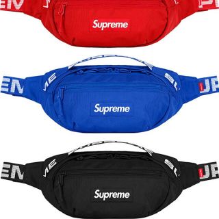 シュプリーム(Supreme)のりょんさん専用新品未使用！supreme ブラック ショルダー ウエスト バッグ(ウエストポーチ)