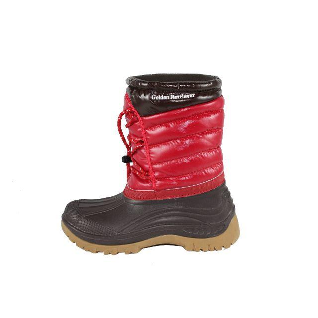 Golden Retriever 4cm防水多機能ブーツ 赤×ブラウン 26cm メンズの靴/シューズ(ブーツ)の商品写真
