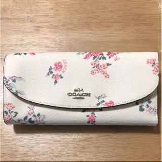 新品★COACH（コーチ）2020年春夏新作 三つ折り財布 フラワー